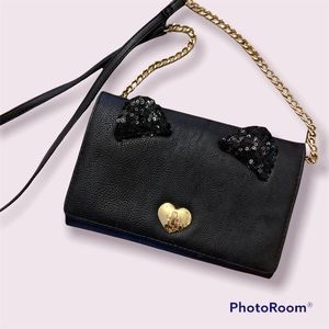 Betsey Johnson cat wallet purse